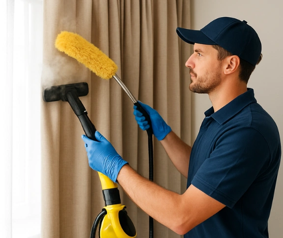 Trusted residential curtain cleaning technician Matty Curtain Cleaning careel-bay-nsw QLD