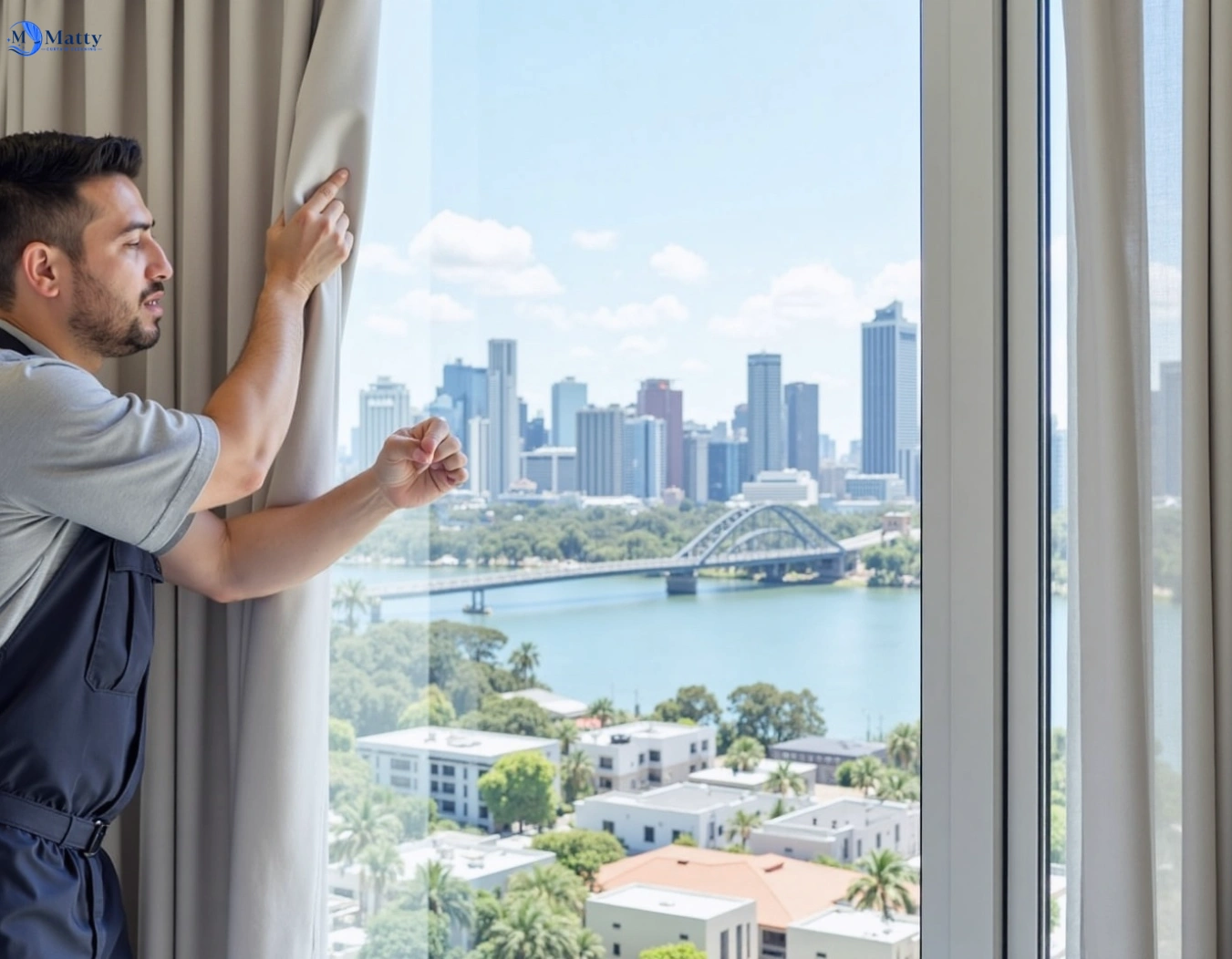 Professional curtain steam cleaning service careel-bay-nsw QLD by Matty Curtain Cleaning