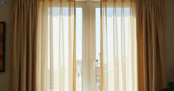 Dusty and dull curtains in careel-bay-nsw before steam cleaning